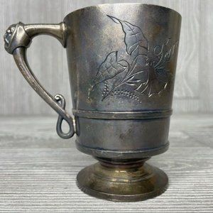 Vintage Roger smith new Haven engraved goblet cup